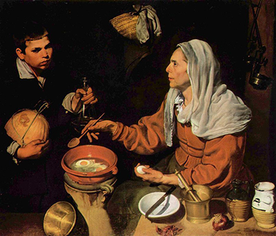 Old Woman Frying Eggs Diego Velazquez